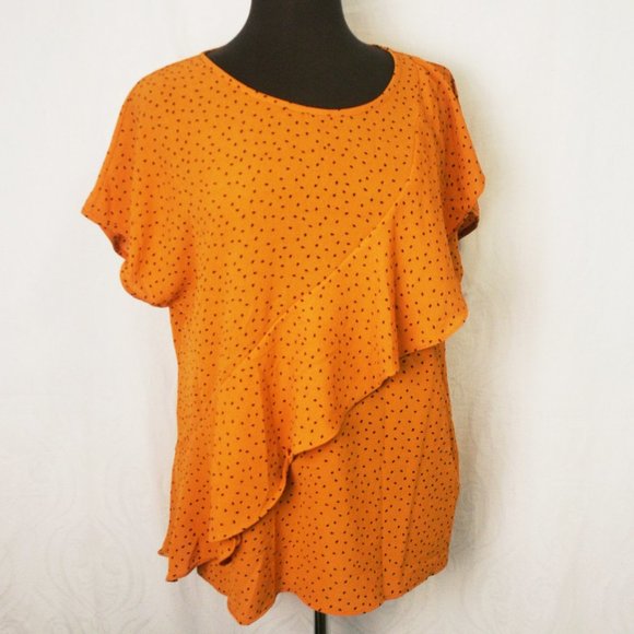 Asymetric Ruffle Blouse - Picture 1 of 7